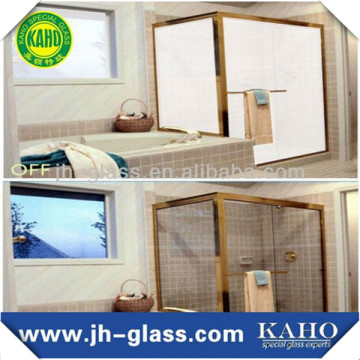 arch wood glass door smart glass door