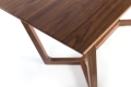 Τραπέζια φαγητού Solid Walnut Wood Restaurant PU Lacquer