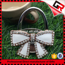 Best Selling Cheap Metal Custom Made Foldable Bowknot Table Top Purse Hook For Gifts
