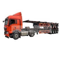 EAST Axle Skeleton Container Chassis 20ft 40ft Shipping Container Trailer