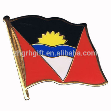 Metal national country antigua and barbuda flag pin