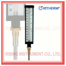 Glass thermometer, 7", 9" aluminum case, straight stem(2120)