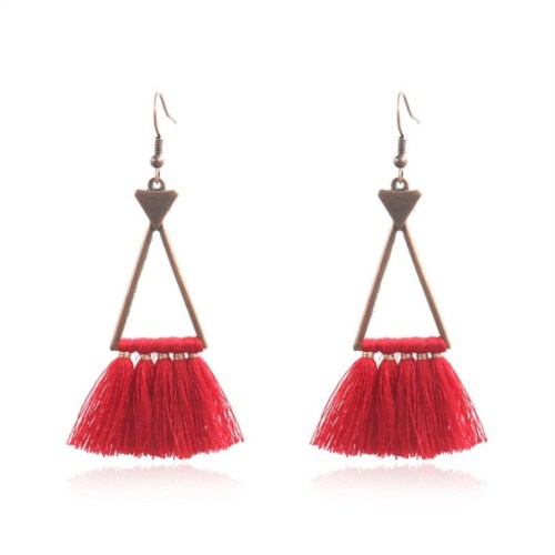 Tassel Earrings Bohemian Charm Pendant Vintage Earring Female Girls Simple Fashion Personality