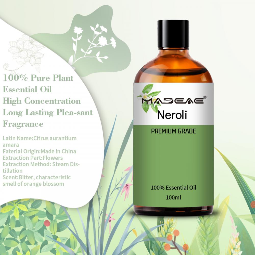 Belleza naranja flor de aceite esencial aceite neroli para fragancia