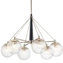 Golden Classical Sputnik Light Glass Globe Shades Chandelier