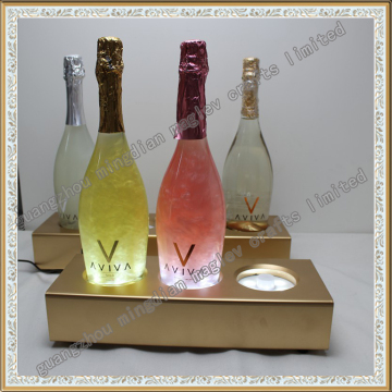 led bottle glorifier display stand, custom made combined wine bottle led champagne glorifier display rack