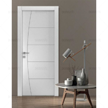 Chic Scandinavian Wooden Swing Door for Minimalist Decor