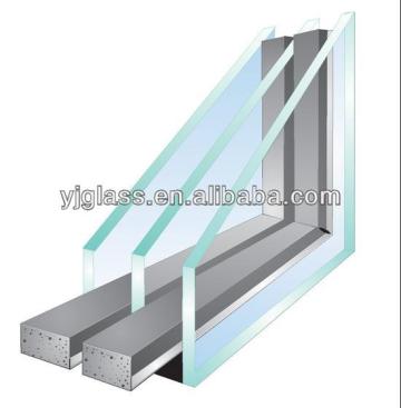 triple double glazed glass panels