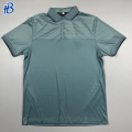 Light Cyan Stripes Golf Polo pour les hommes