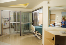 Slimline Automatic Sliding Doors for Hospital Access