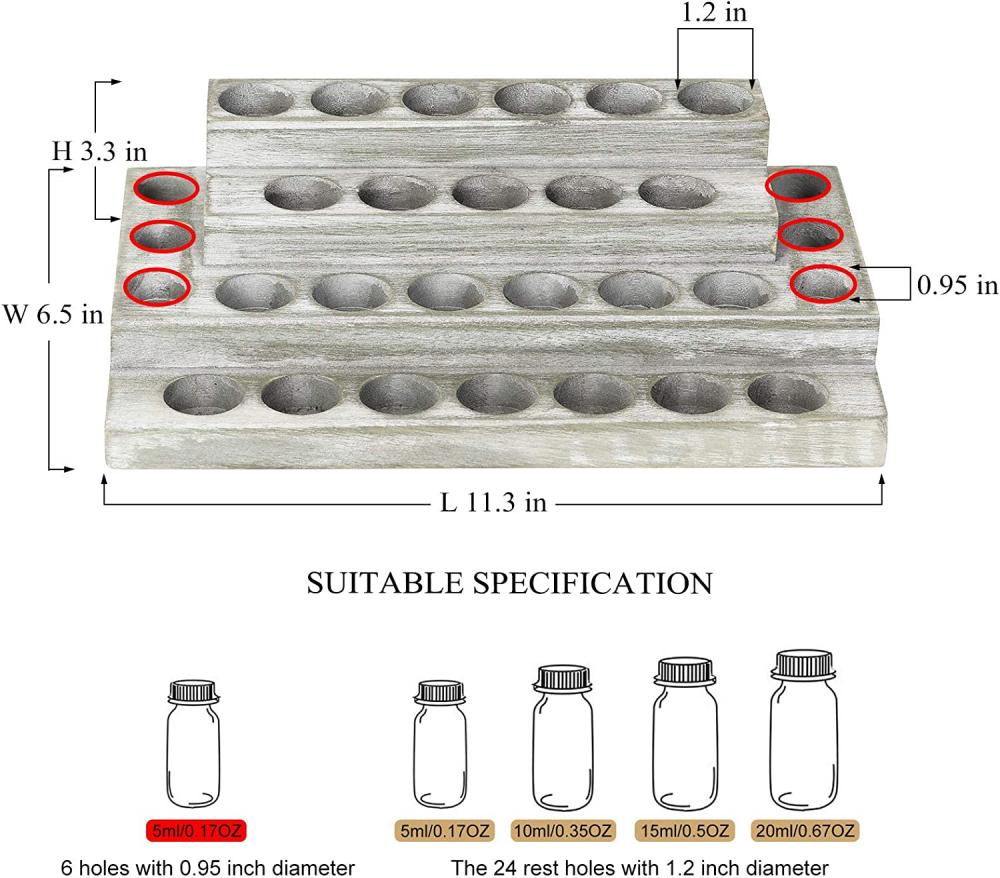 4 Layers Essential Oil Rack