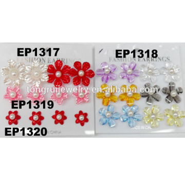 wholesale cheap flower kids stud earrings