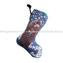 Handmade Decorative Needlepoint Christmas Stocking, Customized Designs are Accepted