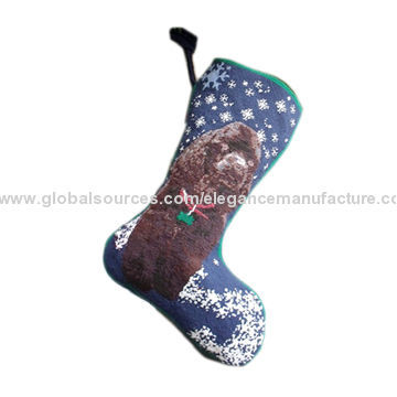 Handmade Decorative Needlepoint Christmas Stocking, Customized Designs are Accepted
