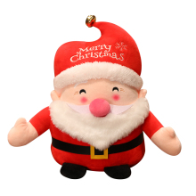 Wholesale Small Plush Santa Claus and Baby Elk Dolls for Children's Christmas Gifts