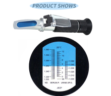 Manual Refractometer ATC for Veterinary Handheld Refractometer - Animal Pet Refractometer Pure Aluminum