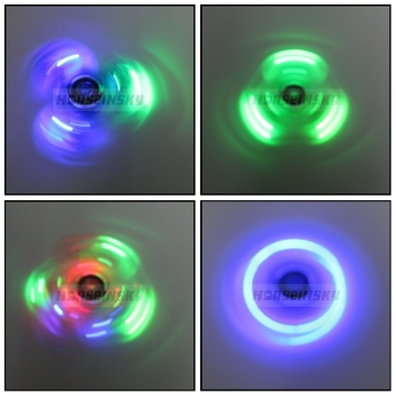 NWE Design Toy Product LED Crystal Hand Spinners High Speed