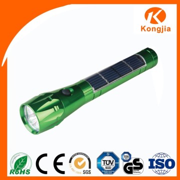 Solar Rechargeable Light Torch Powerful Led Flashlight