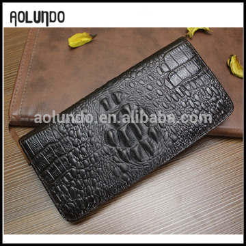 2016 hot leather clutch bifold purse wallet crocodile leather wallet