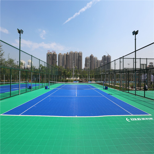 Jubin Gelanggang Modular Lantai Sukan Badminton Luaran Enlio