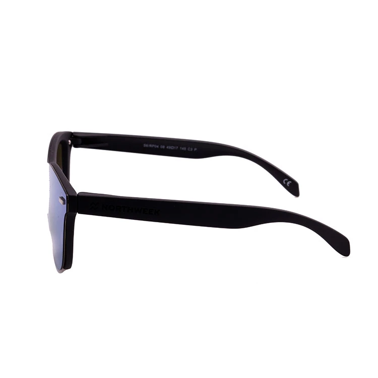 2019 Fashionable Once Piece Ice Blue Mirror Sunglasses