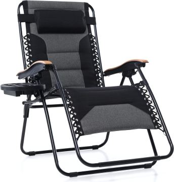 Wholesale Outdoor Folding Garden Recliner Padded Zero Gravity Lounger