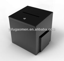 New Design Metal Box Black Suggestion Box Charity Box
