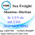 Express internationale service van Shantou naar Durban