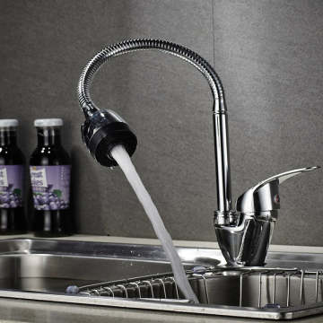 Moden Flexible Pull Out Chrome Water Taps Mixer Sink Faucet Kitchen Tap