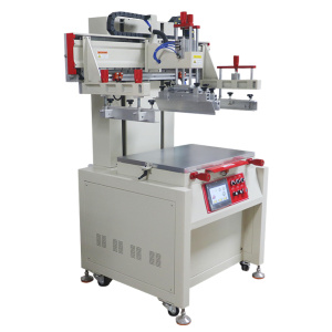 Plain screen printing machine with vacuum worktable