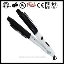 100V -240V dual voltage ionic tourmaline ceramic hot brush flat iron