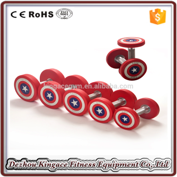 Gym Equipment New Crossfit PU Rubber Dumbbell/Dumbbell sets