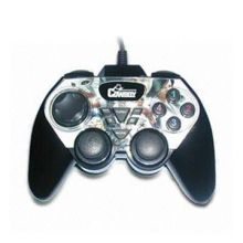 USB Vibration Joypad with Marco and Rubber Handle for Maximum Comfort