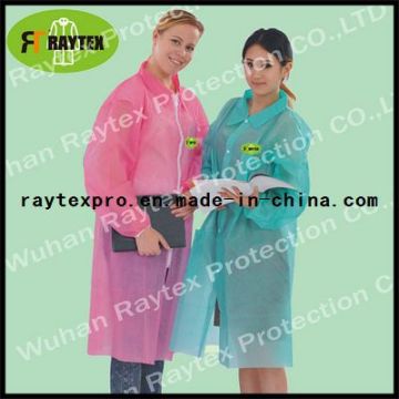 Disposable PP/SMS/Microporous Visitor Coat