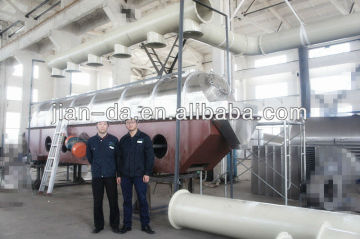 Vibrating fluid bed drier for ammonium sulfate