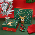 صندوق هدايا مفاجأة لحواء عيد الميلاد المخصصة مع غطاء
