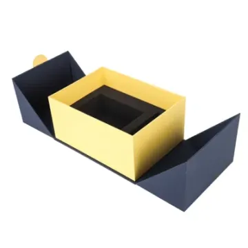 Folding cosmetic packaging box