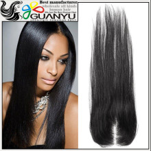 unprocessed wholesale Quality Natural Raw virgin Yaki Human Hair silk base closure