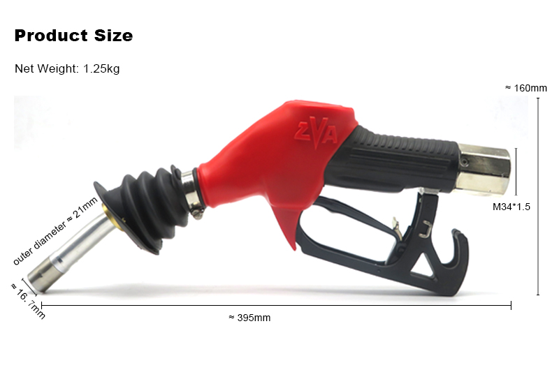 Top Quality ZVA Automatic Vapor Recovery Fuel Nozzle BT-200GR For Fuel Dispenser