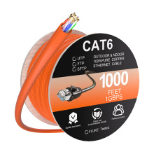 Gigabit 1000FT Coiled Cat6 UTP Network Cable