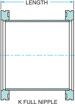 ISO-K DN160 Full Nipple Stainless Steel