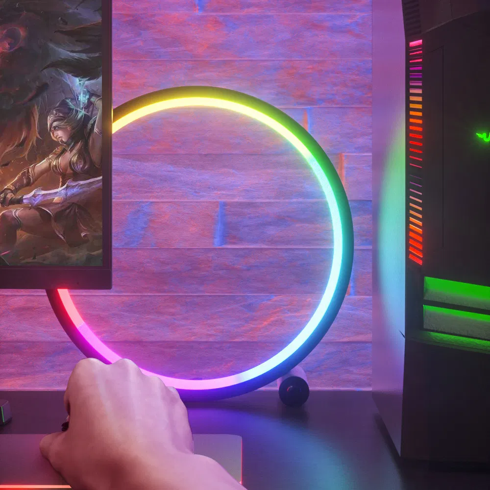 Smart RGB Desk Lamp with WiFi Control for Home Decor