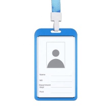 Aluminum Alloy Employee Name Card: Digital Printing Work Card with Company Listing