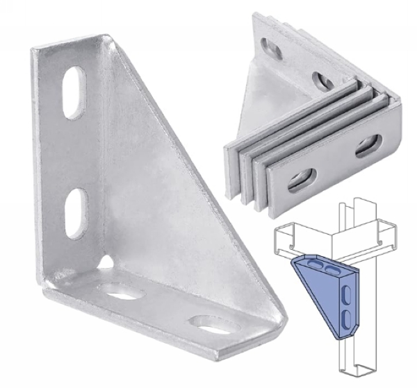 Hornyolt hornyolt szögű szerelvények rugóstag csatornákhoz