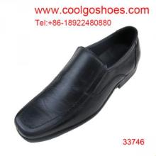 square toe business leather men shoes