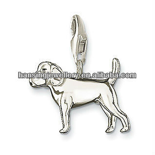 hot wholesale silver dog pendant
