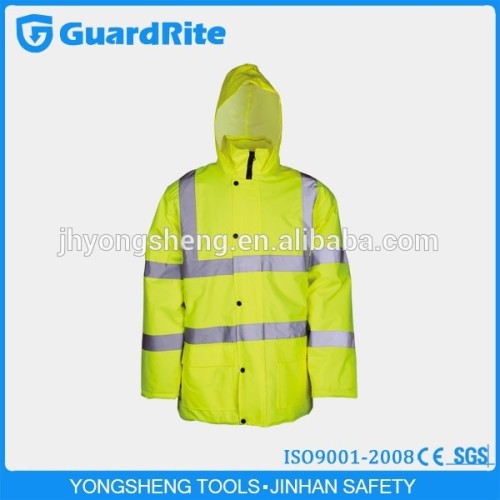 winter jacket safety reflective,high visibility reflective vest safety vest meet CE EN ISO 471