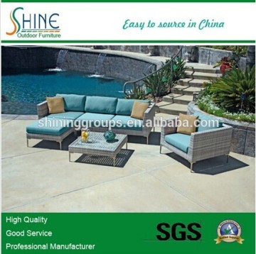 modern water hyacinth natural Rattan sofa set SFM6-CT201418