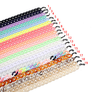 Candy Color Acrylic Rope Eyeglass Chains - 19 Multi-Color Options