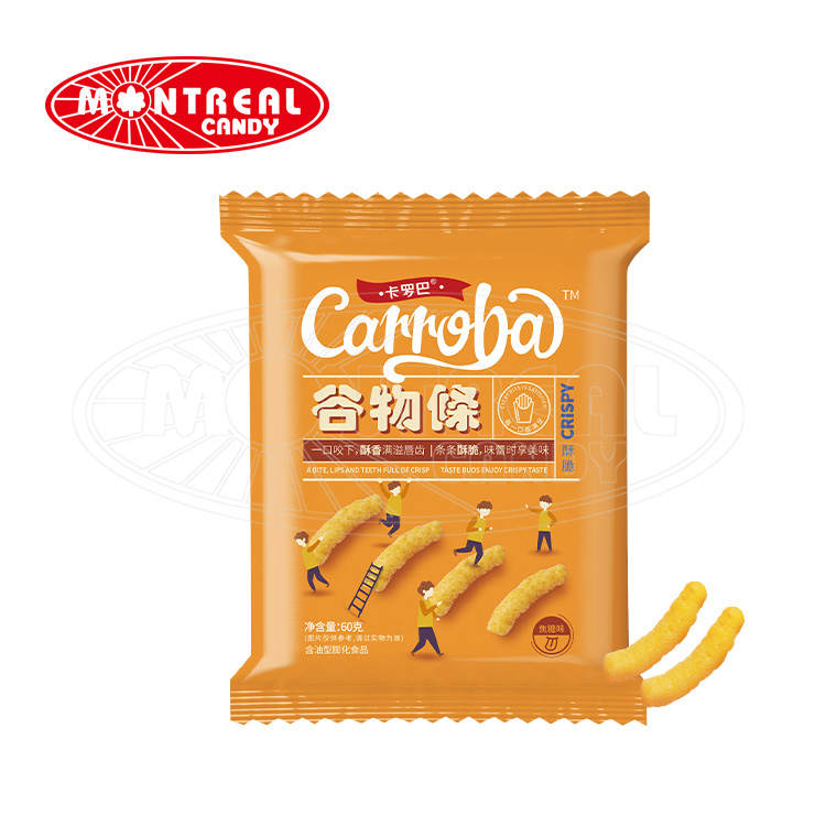 Carroba Careal Bar Caramel Flavor Food منتفخ